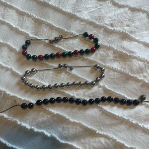 Gucci Silver and Black Minimalist Bracelet